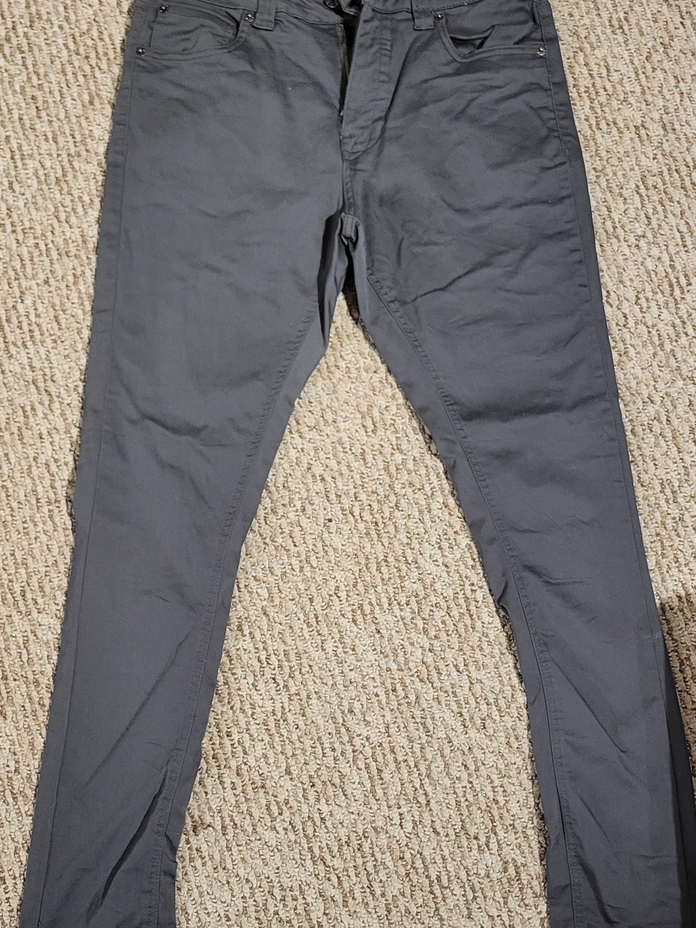 Men's Skinny Fit Jeaniologie in Charcoal Gray
